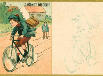 Scolaretto in bicicletta 1882 85