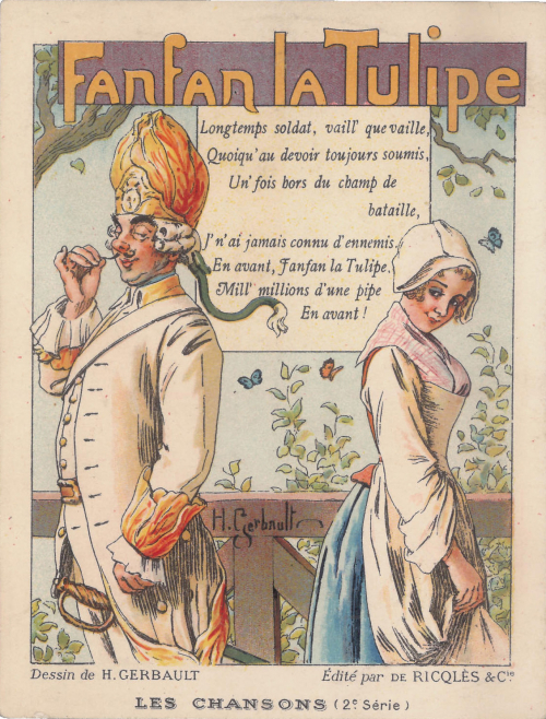 Fanfan la Tulipe canzone di Debraux dopo il 1908